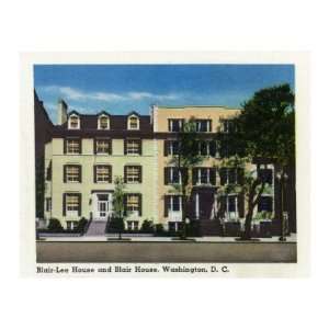  Washington, DC, Exterior View of the Blair Lee House and 