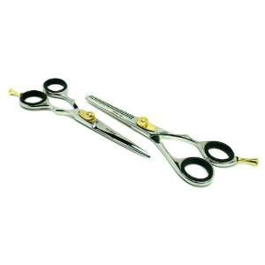 ACME USA 6.0 Hair Cutting Shears / Scissors Pair Set of 2 with a gold 