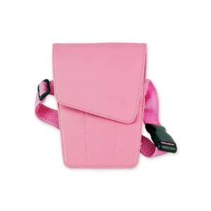 Hair Scissors Holster Pouch Pink Leather Bag