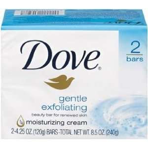  Dove Beauty Bar Gentle Exfoliating 2x4.25oz Health 