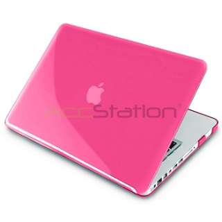   Macbook Pro 13 Pink+Purple Crystal Hard Clip on Skin Case  