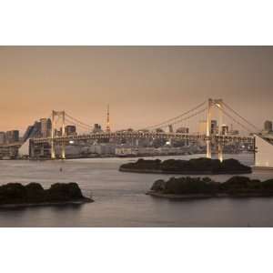  Rainbow Bridge and Tokyo Bay from Odaiba, Tokyo, Japan by 