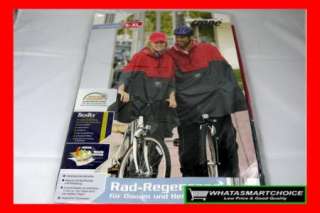 Red Poncho Bike Raincoat Cycling Rain Cape Bicycle  