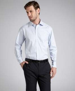 Alara medium blue check classic fit dress shirt