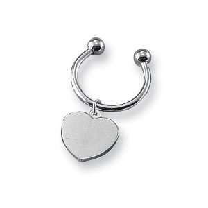  Silver plated Heart Shaped C Ring Key Holder Jewelry