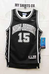  Jersey Nets Vince Carter #15 Black & White Swingman NBA Kids Jersey 