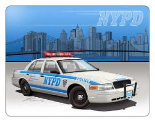 NYPD Police Car Muscle Car Tshirt FREE  