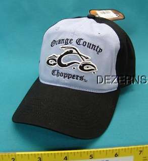 OCC ORANGE COUNTY CHOPPERS BLUE AND BLACK MISSES BALL CAP HAT  