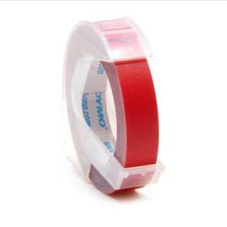 DYMO 3/8 3D Embossing Labeling Tape Refills Single Roll   RED, 520102 