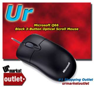 Microsoft Q66 00029 Black Optical USB Scroll Mouse NEW  
