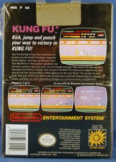Nintendo NES Original Kung Fu Game MISB Factory Sealed Black Box 
