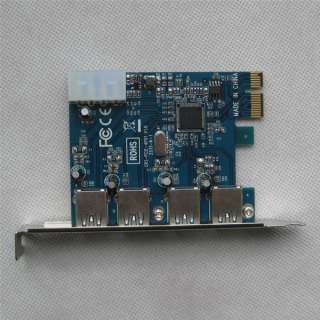 USB 3.0 PCI e PCI Express Card PCIe 4 Port 2 PCI e  
