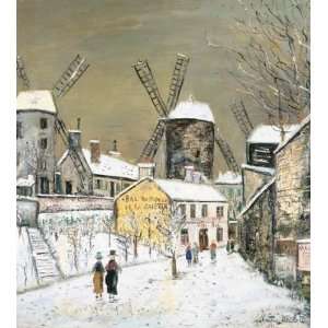 Hand Made Oil Reproduction   Maurice Utrillo   24 x 26 inches   The 