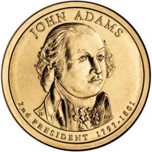 2007 P JOHN ADAMS PRESIDENTIAL DOLLAR FRESH FROM ROLL  