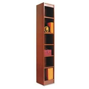  Narrow Profile Bookcase, Wood Veneer, 6 Shelf, 12 x 72 