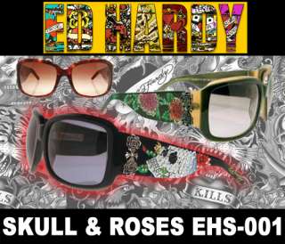 ED HARDY Sunglasses Skull & roses EHS 001 ALL COLORS  