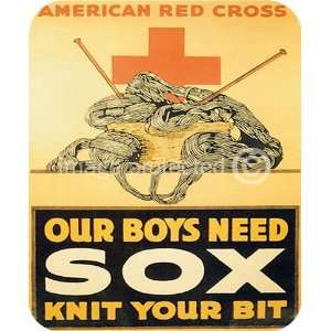  Our Boys Need Sox World War I USA WW1 Military MOUSE PAD 