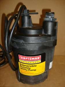   Professional 1/4 hp Submersible Utility Pump (2655) Light Use  