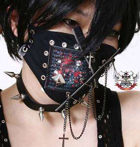 GOTHIC DOLL JAPAN Punk EMO Makeup CHAOS 2/3 FACE MASK I  
