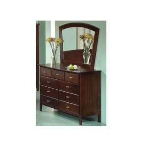   two drawer Nightstands, Mirror 