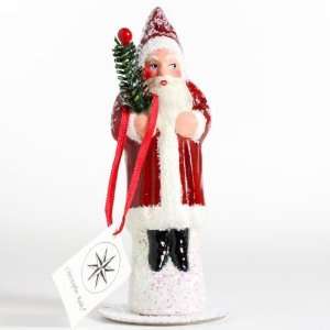   Shaller Red Santa Claus Paper Mache Figurine LE 18/600