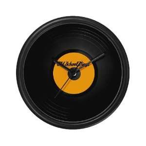  Old School Vinyl Record Music Wall Clock by  