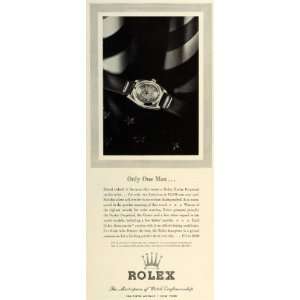  1942 Ad Rolex Oyster Perpetual Patriotic Watch World War 