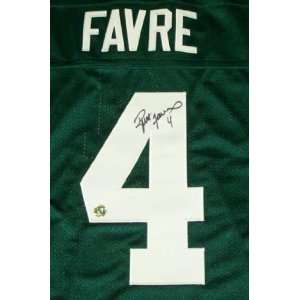    Brett Favre Hand Signed Packers Green Jersey 
