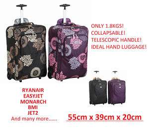 Ryanair Hand Luggage Cabin Flight Travel Holdall Wheels  