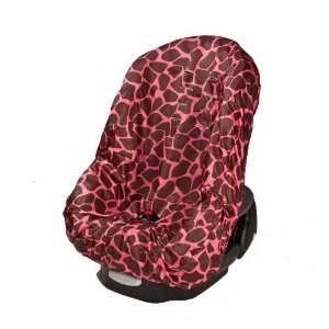  Wupzey Waterproof Car Seat Cover   Pink Giraffe Baby