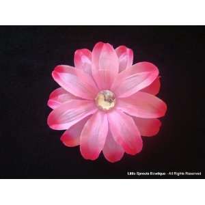  Hot Pink/Pink Tropical Lily Hair Clip 