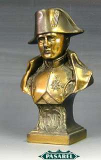Napoleon Bonaparte Bronze Bust Sculpture France Ca 1890  