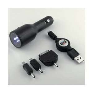   Volt Charger w/USB Port&LED Light Compact&Portable Design Electronics