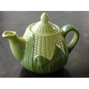    Large New Pottery Cornware Tea Pot Signed Shawnee 