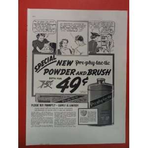  Pro Phy Lac Tic brand tooth powder, 30s Print Ad (woman 