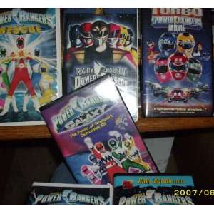  LOT OF SIX POWER RANGERS VHS TAPES MOVIES 