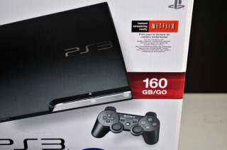 Sony PlayStation 3 Slim System 160 GB Charcoal Black Console MANY 