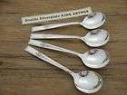 Oneida KING ARTHUR   Set of 4 Soup Spoons   Wm A Rogers Silverplate 