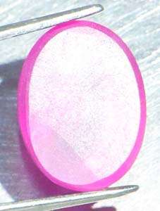 Ruby Star Sapphire (Lab Created Stone) Cabochon   Oval Shape 