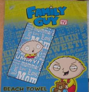 New The Family Guy Stewie Griffin Cotton Mom Bath Beach Pool Towel 