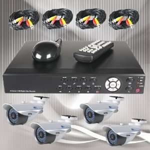  650TV Line Color Cameras with one 4 Channels Video Audio Security 