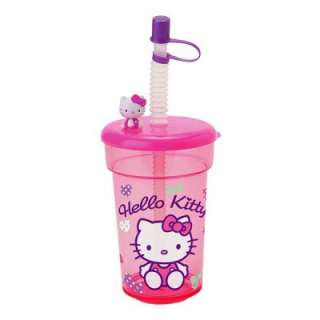 Hello Kitty Plastic Cup with Straw  Candy & Ribbon  