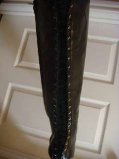 RANDOLPH DUKE Black Tall Boots 9W NEW  