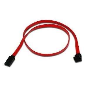SATA Cable. 3IN SERIAL ATA CABLE 7PIN TO 7PIN RED INTCBL. Female SATA 