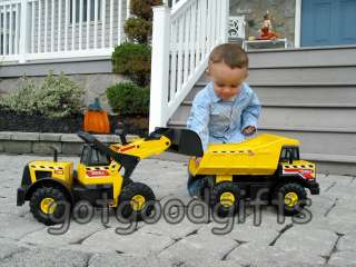 WOW *** NEW TONKA DUMP TRUCK & FRONT LOADER COMBO SET *** MADE OF 