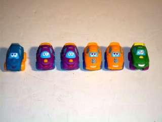 Lot 6 Tonka Playskool Soft Rubber Cars Mini Wheel Pals Kids Play Toys 
