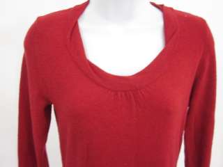 BANANA REPUBLIC Red Cashmere Long Sleeve Sweater Sz S  
