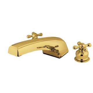 New Polished Brass Roman Bath Tub Filler Faucet Fixture KC392  