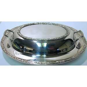   Rogers and Bro ornate silverplate covered serving dish: Home & Kitchen