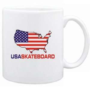  New  Usa Skateboard / Map  Mug Sports: Home & Kitchen